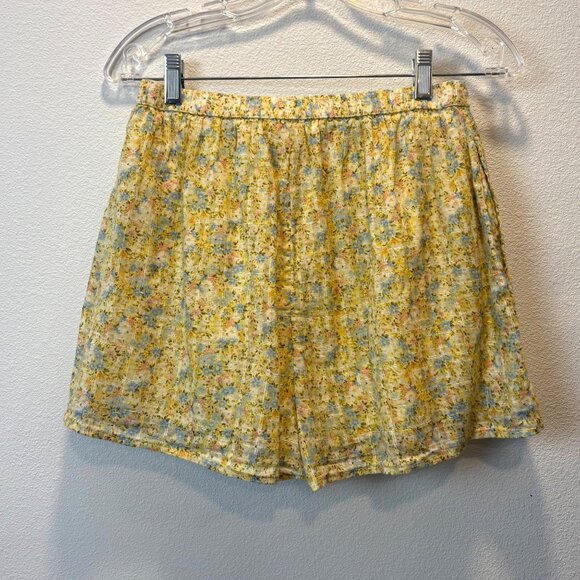 American Eagle Y2K VTG Yellow Skort Womens Small drawstring Skirt Feminine Fairy - Picture 5 of 9